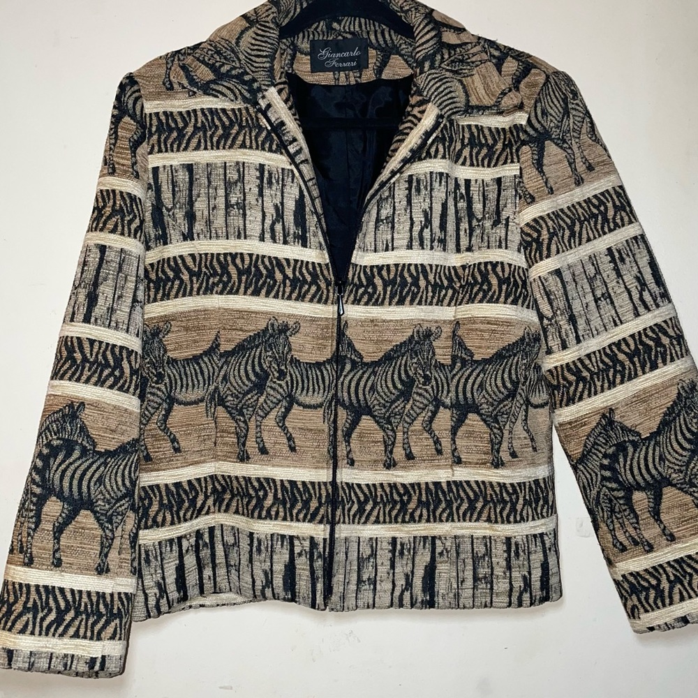 Giancarlo Ferrari Zebra Jacket *(read description for sizing)